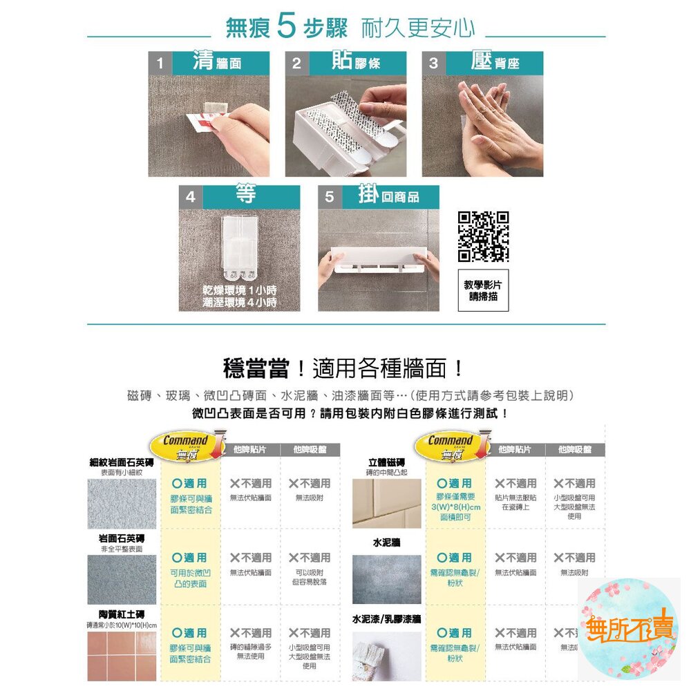 《裸裝特惠賣場》3M 極淨防水 多用途浴室收納架 17724-圖片-4