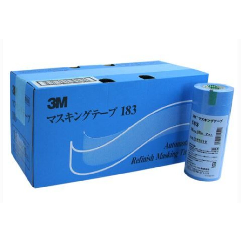 3M-183-3M 183遮蔽膠帶8入 15mm(8入/條 10條/盒 10盒/箱)