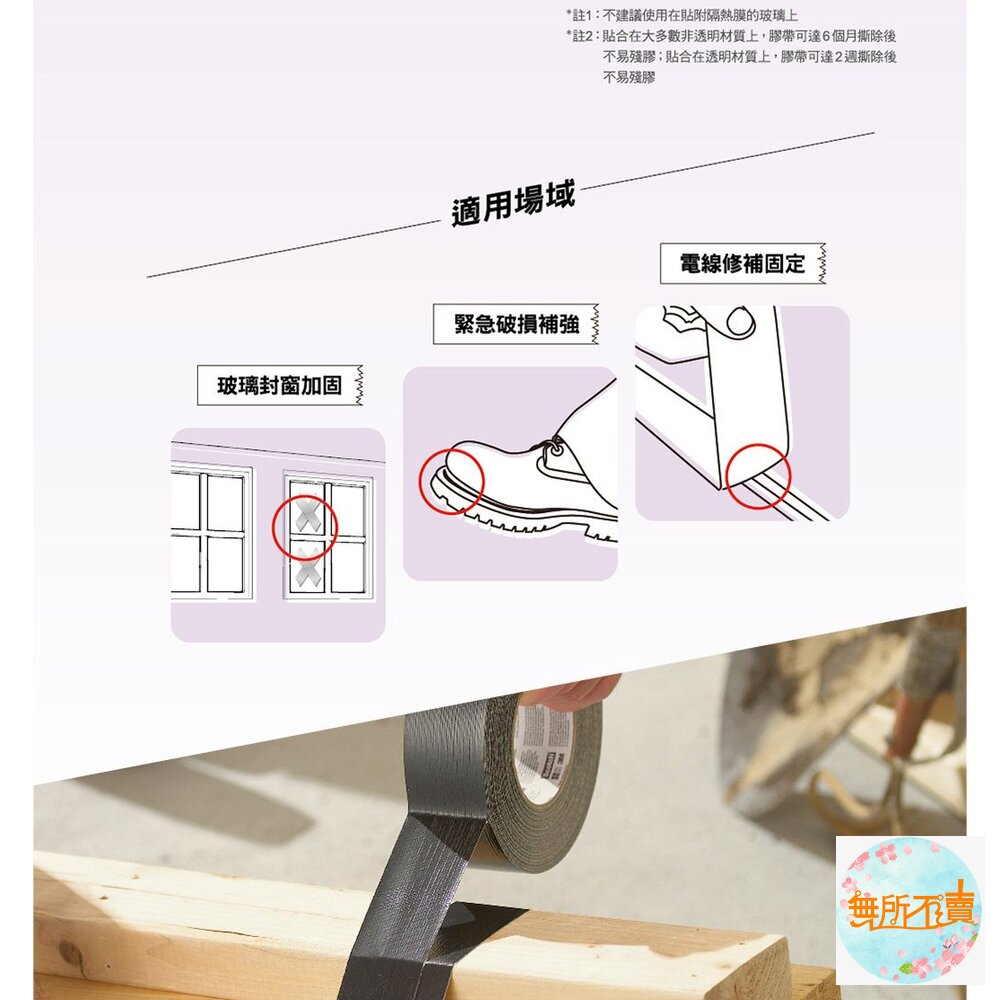 3M 超強大力膠布:輕巧/不易殘膠/強固 工業級防水耐高溫/黏貼膠帶-圖片-7