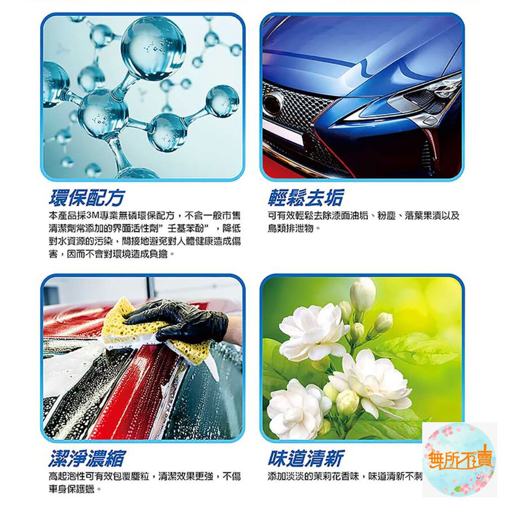 3M 汽車超級濃縮洗車精1.2L 38012-圖片-3