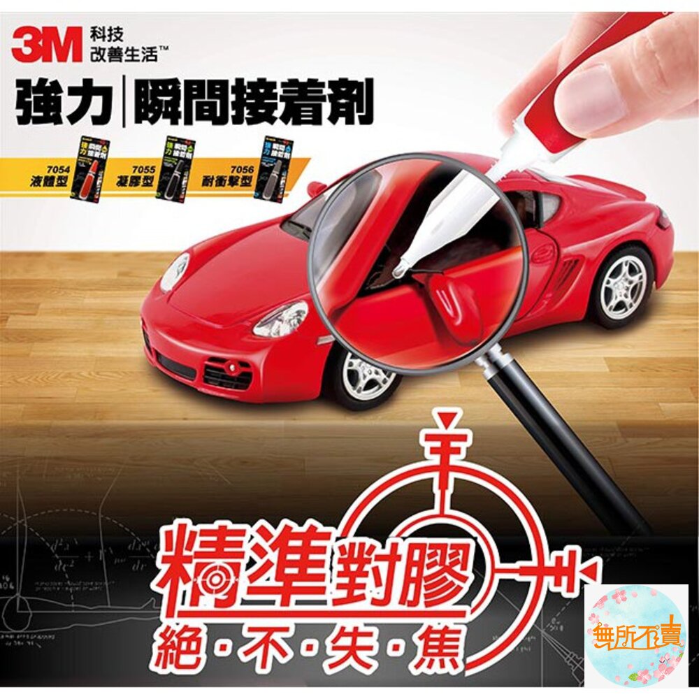 《出清品特惠賣場》3M Scotch 強力瞬間接著劑:液體型7054/凝膠型7055/耐衝擊型7056-圖片-5