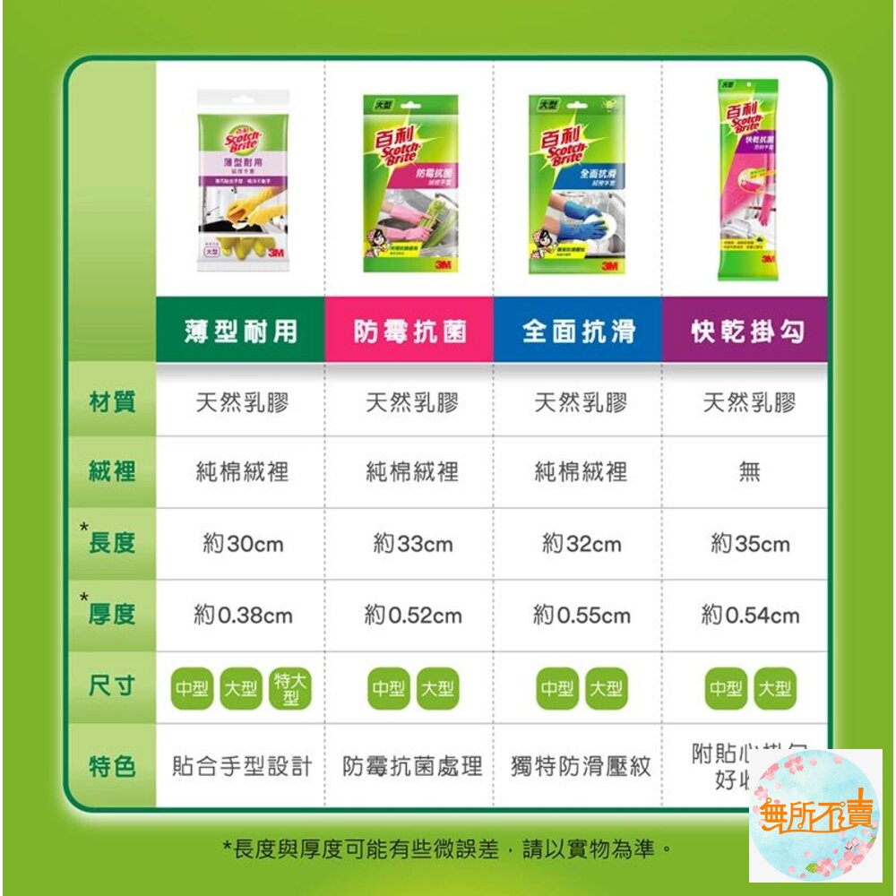 3M 百利薄型耐用絨裡手套 黃色 8雙入 中/大/特大-圖片-7