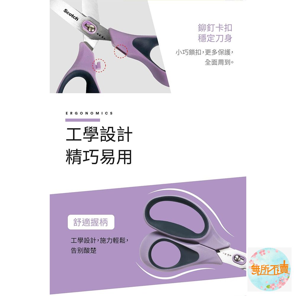 3M Scotch 開箱剪刀 8吋 不沾膠帶3M-SS-U-N8-圖片-8