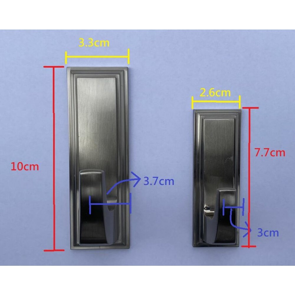 3M-hook-1-3M時尚銀系掛勾(大小方勾、大小圓勾)(裸裝出貨)