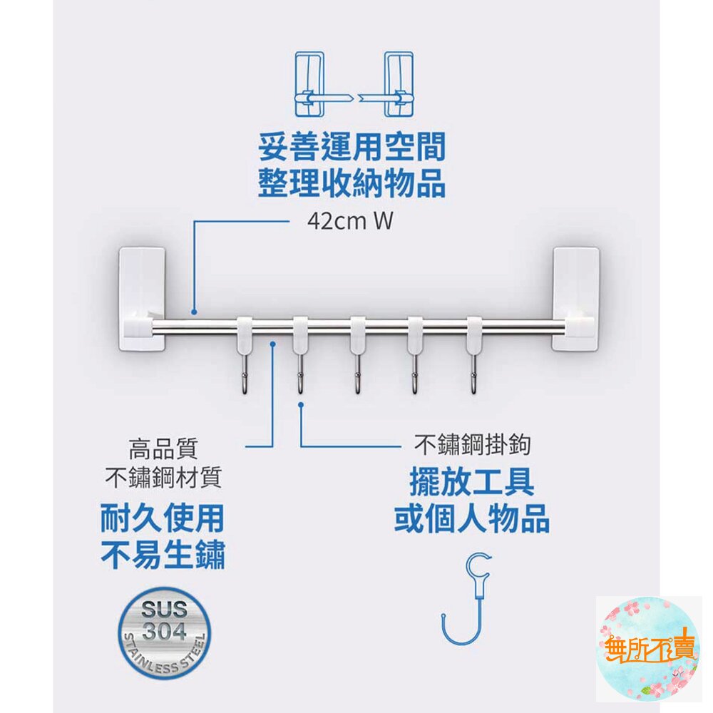 3M 極淨防水無痕收納:多用途排鉤組 17731-圖片-9