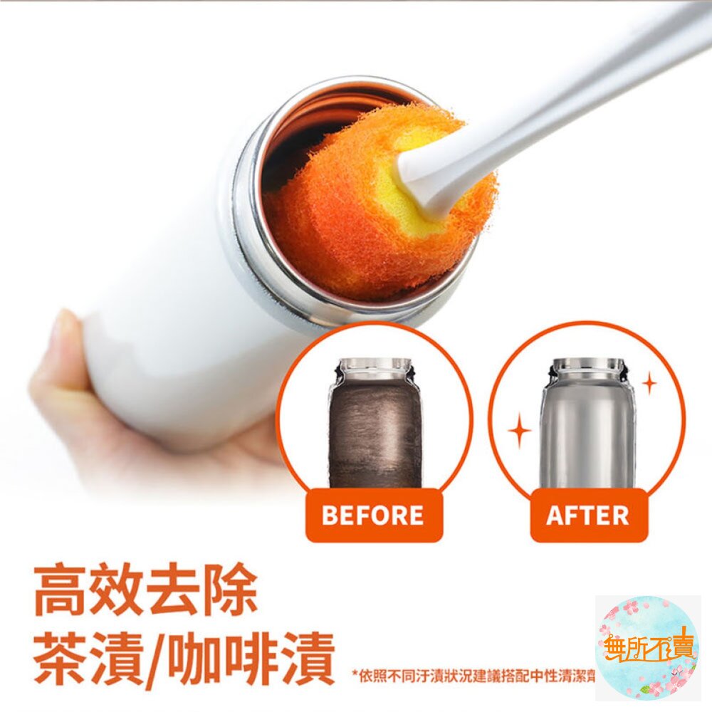 3M 百利菜瓜布瓶刷/補充包:強力潔淨去漬-橘/細緻潔淨防刮-粉-圖片-11