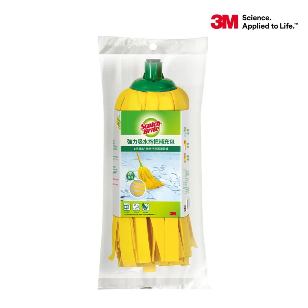 3M_0605210--X-3M 百利 強力 吸水 拖把 加長型補充包