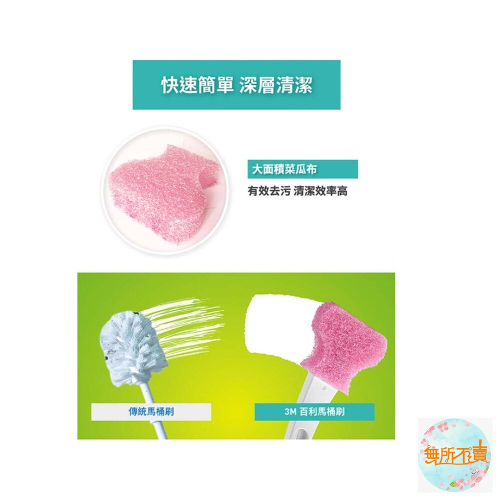 3M 替換式馬桶刷除菌組:馬桶刷1柄2刷頭 /補充包 5刷頭-圖片-5