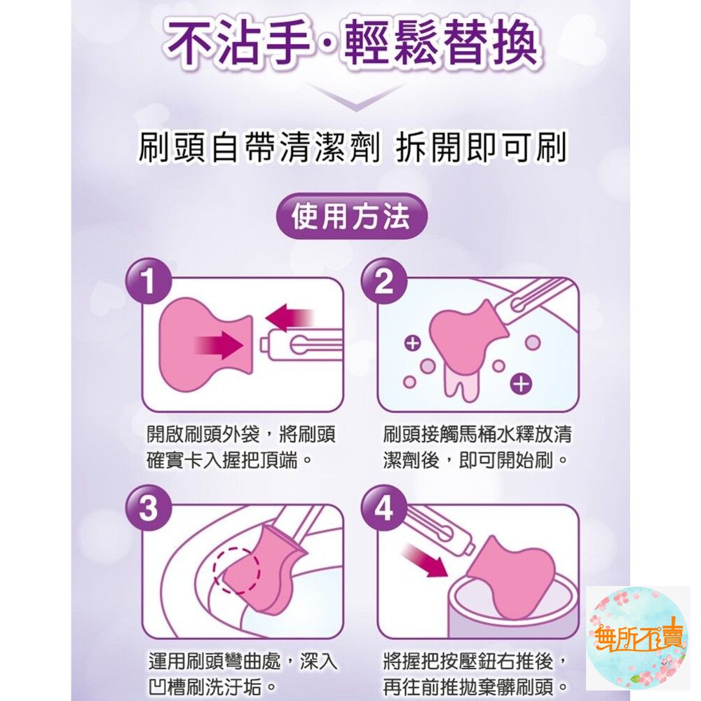《裸裝特惠賣場》3M百利(舊款)香氛型替換式馬桶刷組:1柄2刷頭/補充包5刷頭 (香檸/薰衣草/清潔劑款)-圖片-8