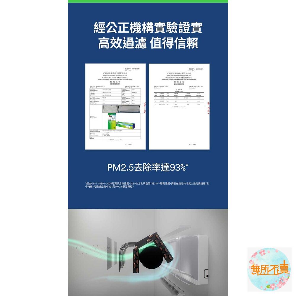 3M 靜電空氣濾網/冷氣濾網4片裝:綠 濾塵/紅 濾敏原/紫 病毒過濾(適用空調/清淨機/除濕機)-圖片-7