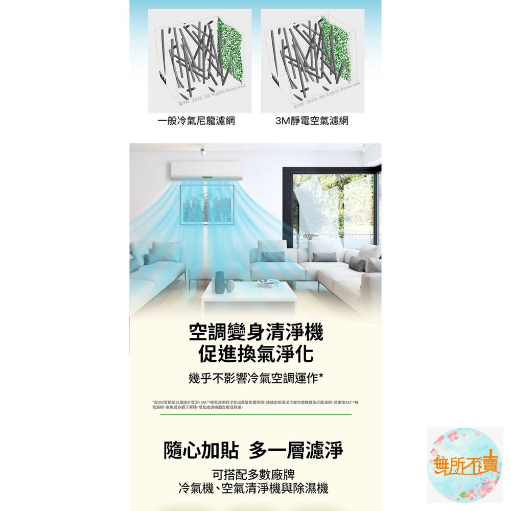 3M 淨化級靜電空氣濾網/冷氣濾網-濾塵基礎型 9806-SRTC(捲筒裝-適用空調/清淨機/除濕機)-圖片-8