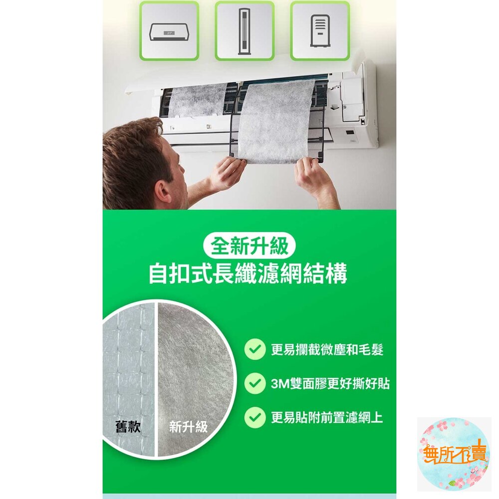 3M 淨化級靜電空氣濾網/冷氣濾網-濾塵基礎型 9806-SRTC(捲筒裝-適用空調/清淨機/除濕機)-圖片-9