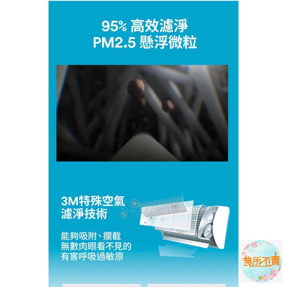 3M 濾敏原專用型靜電空氣濾網/冷氣濾網-9808-SRTC(輕巧捲筒裝-1入組-適用空調/清淨機/除濕機)-圖片-8