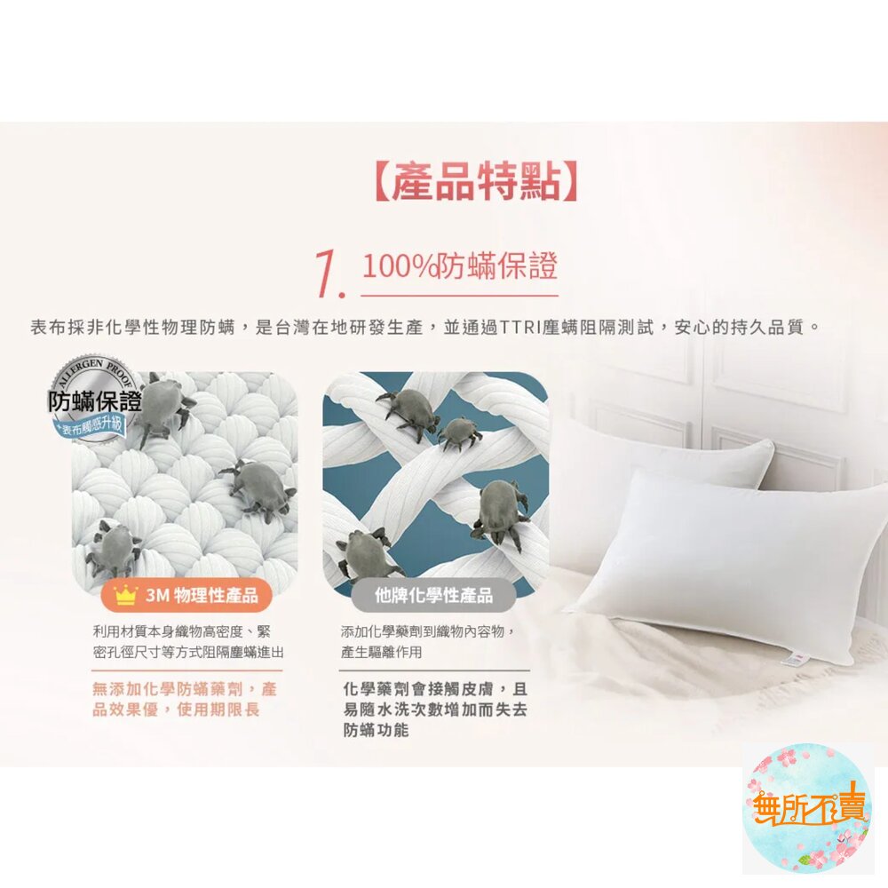 <<出清品特惠賣場>>3M Filtrete 防螨枕心/枕頭-標準型(限量版)2顆一組-圖片-2