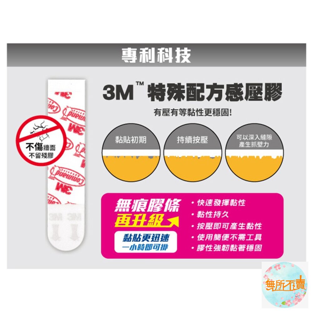 3M 無痕掛勾掛鉤替換膠條:大型/中型/小型-圖片-4