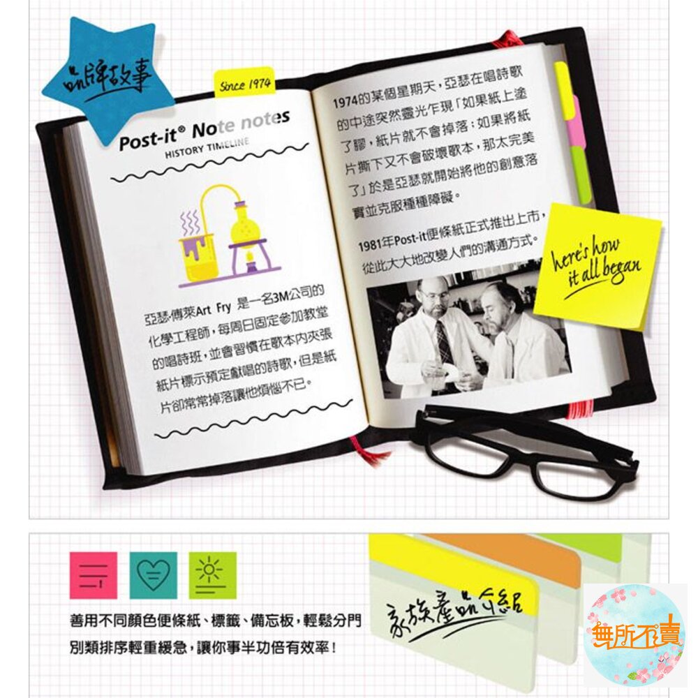 《裸裝特惠賣場》3M Post-it 利貼 抽取式五色索引標籤(686-3) 便條紙/標籤貼紙-圖片-4