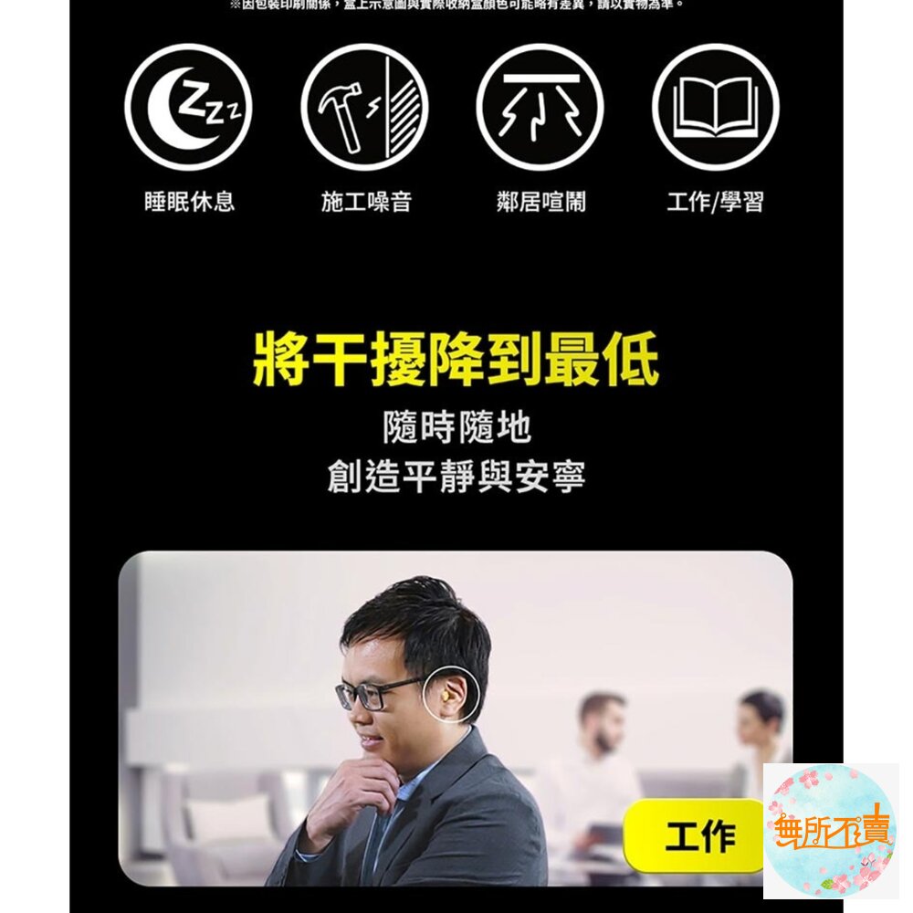 3M 舒眠降噪耳塞補充包/盒裝(任選)-圖片-1