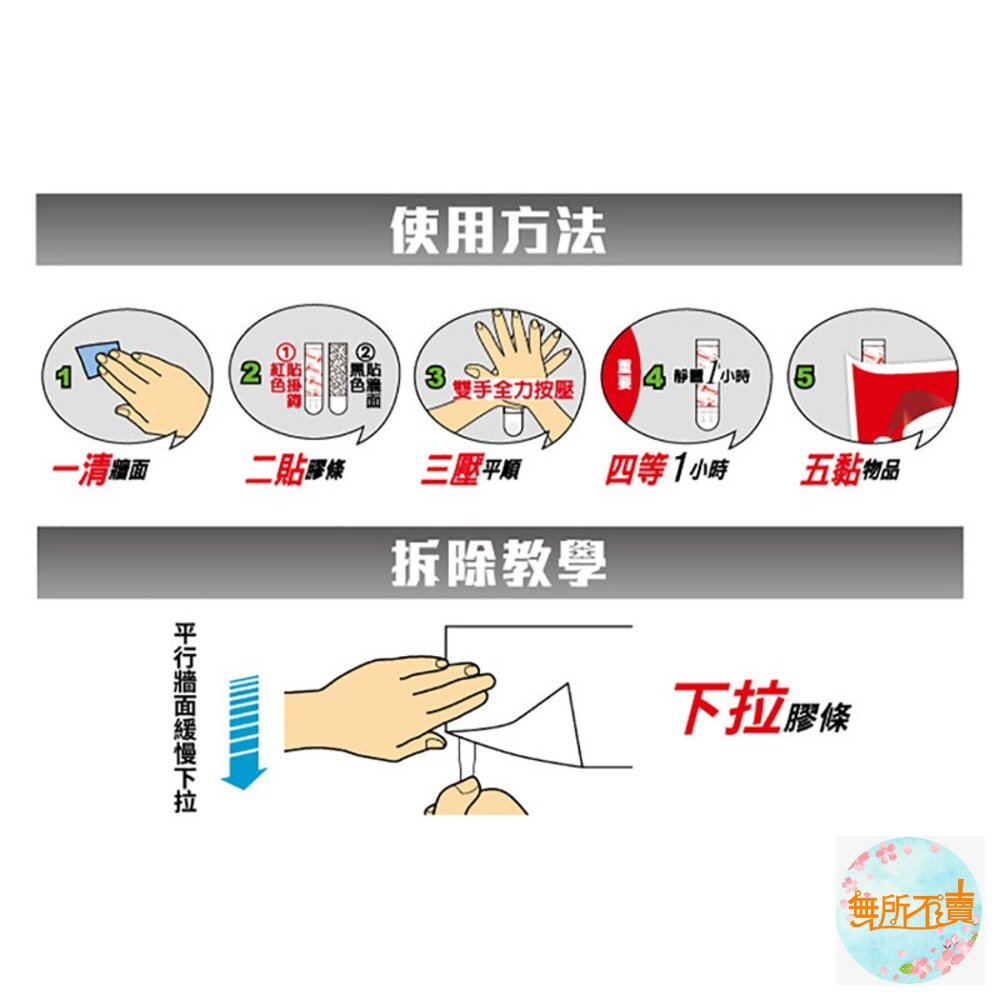 3M 無痕 多用途雙面膠條-3種尺寸【貼春聯、海報、裝飾節日適用】-圖片-5