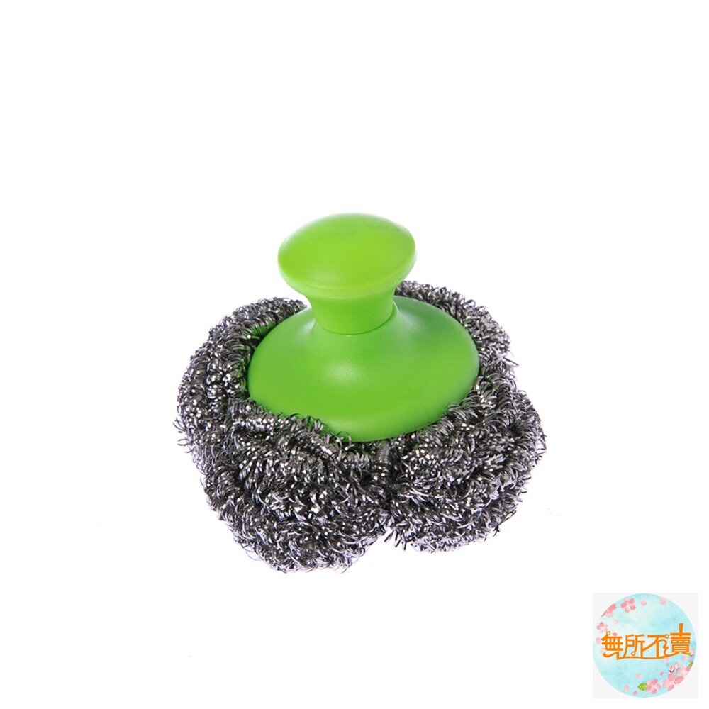 3M百利 鋼絲球好握刷(48g)短柄刷 鐵刷 鐵鍋刷-圖片-2