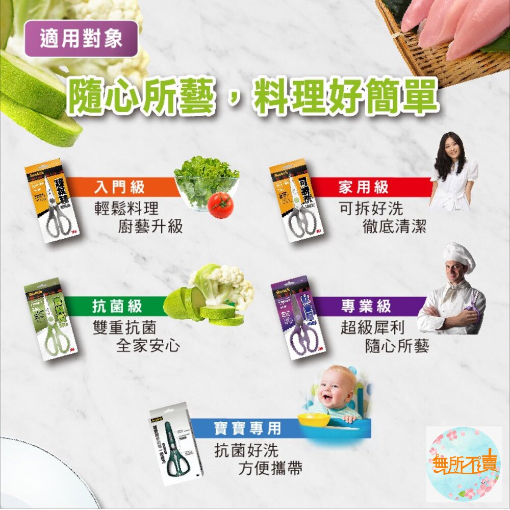 3M可拆式鈦金屬料理剪刀: 唯一獲得「SGS雙重食品安全認證」的料理剪刀-圖片-7