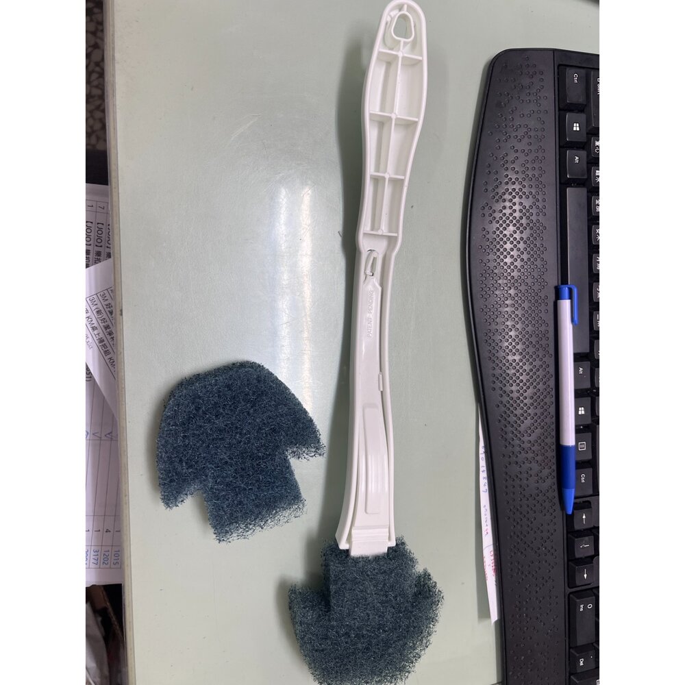 3M_4710367580416-《裸裝特惠賣場》3M百利 長效型菜瓜布馬桶刷 (1炳+2刷頭)裸妝 介意勿下單
