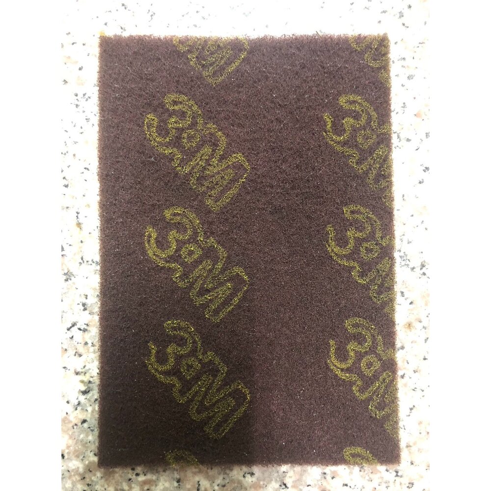 3M_7447B_1M--x-3M 百利 除鏽/爐具專用強效菜瓜布 7447B(大棕), 1片裝(裸裝出貨，如有疑慮，請勿下單!!!)