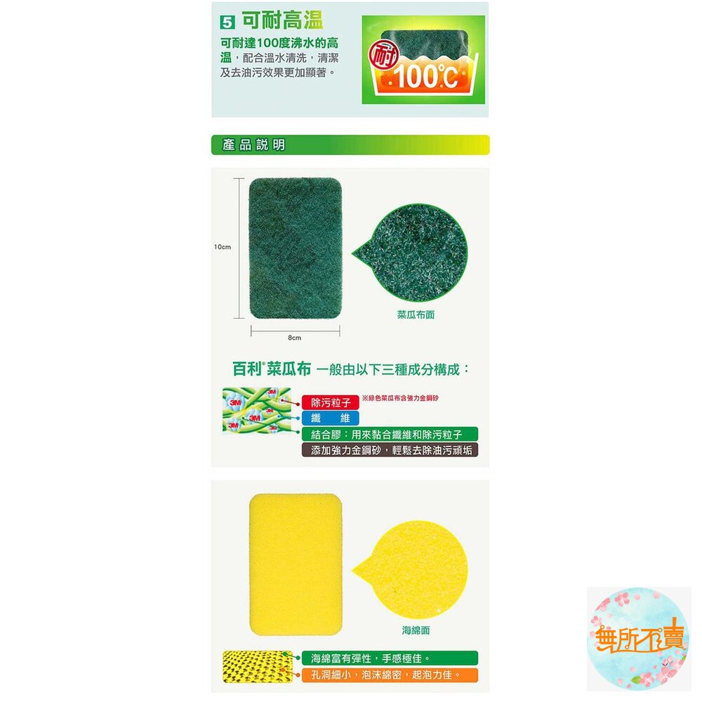 《出清品特惠賣場》3M 爐具鍋具 / 餐具專用海綿菜瓜布3片裝-圖片-8