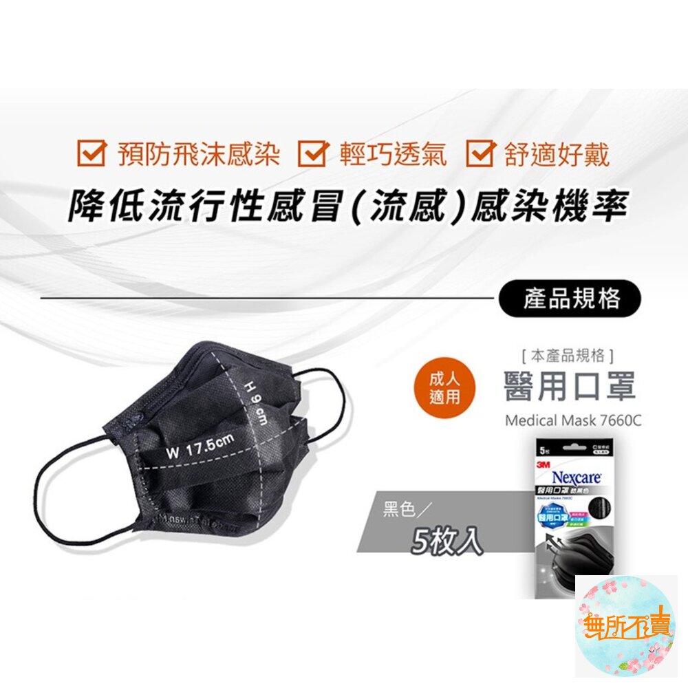 3M Nexcare 台灣製造醫用口罩 成人/兒童盒裝 (5枚X10包/盒) 小包裝好用!-圖片-2