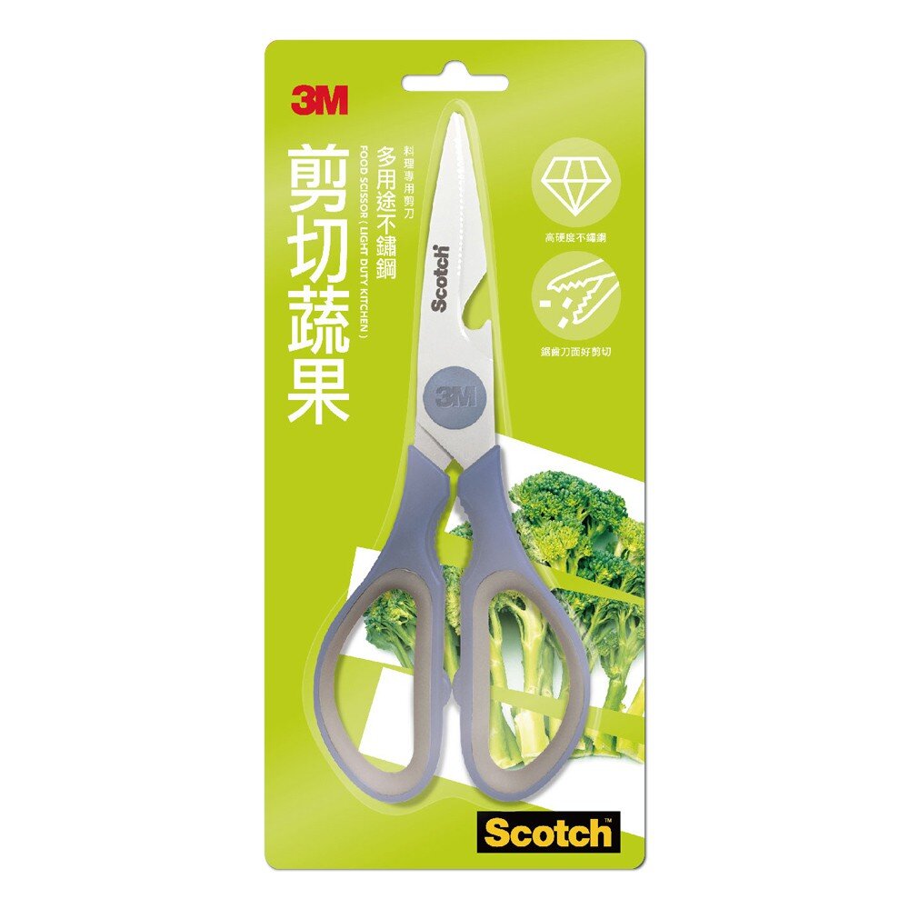 3M_KSP-1000--x-《裸裝特惠賣場》3M 剪切蔬果 KS-P100 多用途不鏽鋼料理專用剪刀 (不可拆)