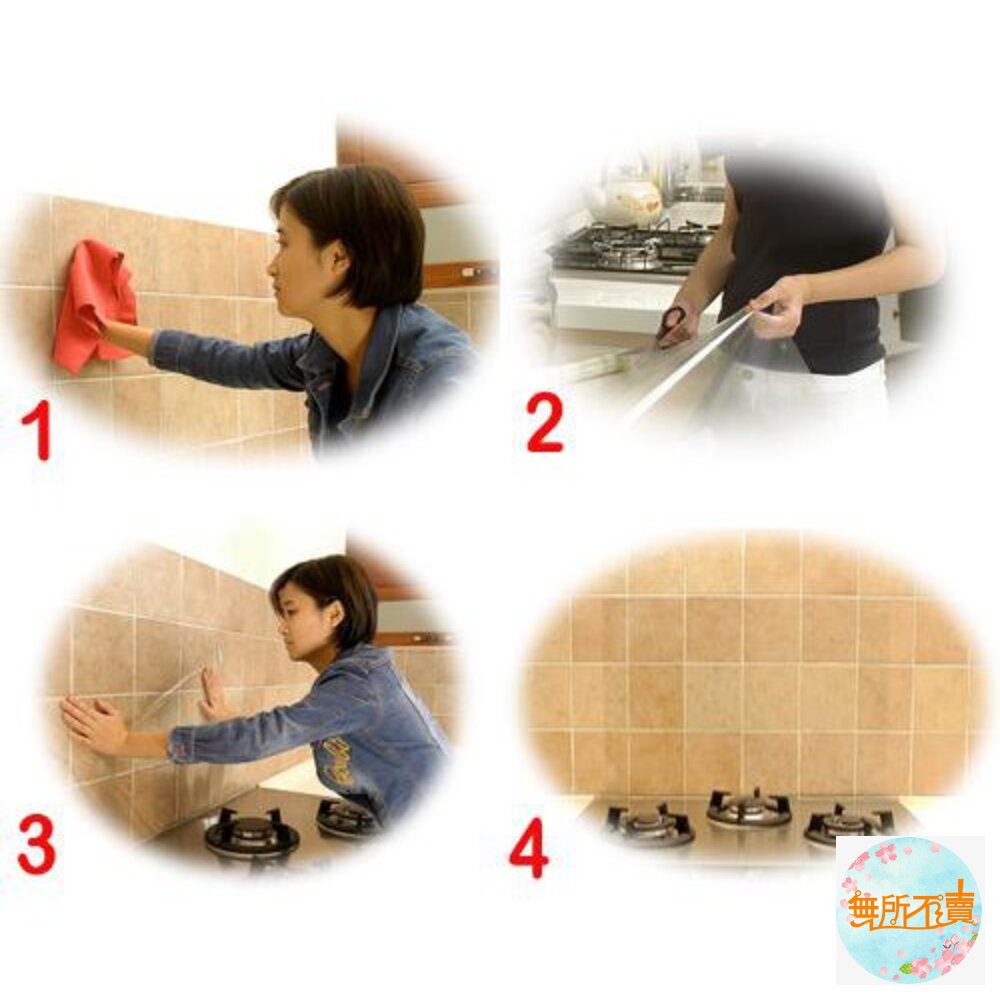 3M 百利廚房防油污貼膜2入 防油貼膜 只能宅配!!福利品裸裝出貨,介意勿下單-圖片-3