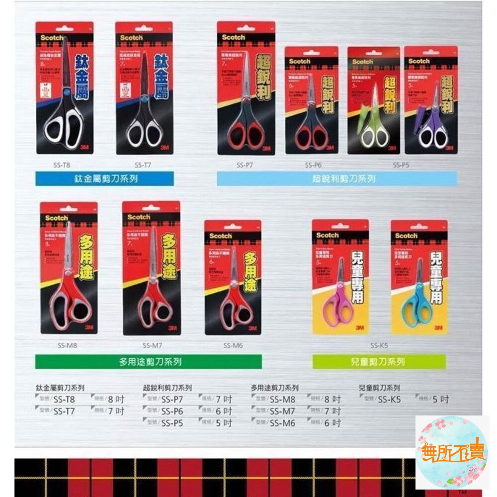 《出清品特惠賣場》3M Scotch 多用途事務剪刀8吋 不鏽鋼材質-圖片-7