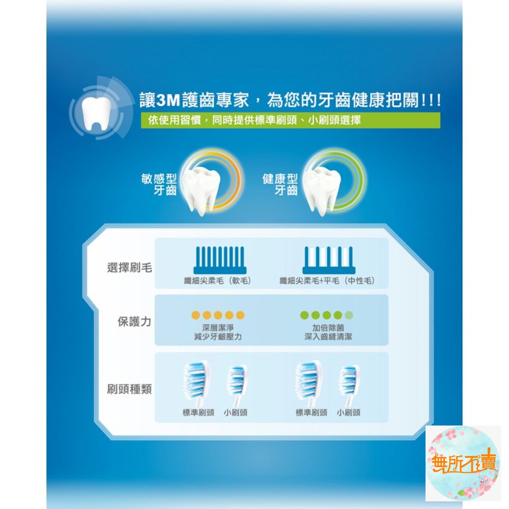 3M 8度角潔效抗菌牙刷1入(顏色隨機出貨):小刷頭/標準-圖片-8