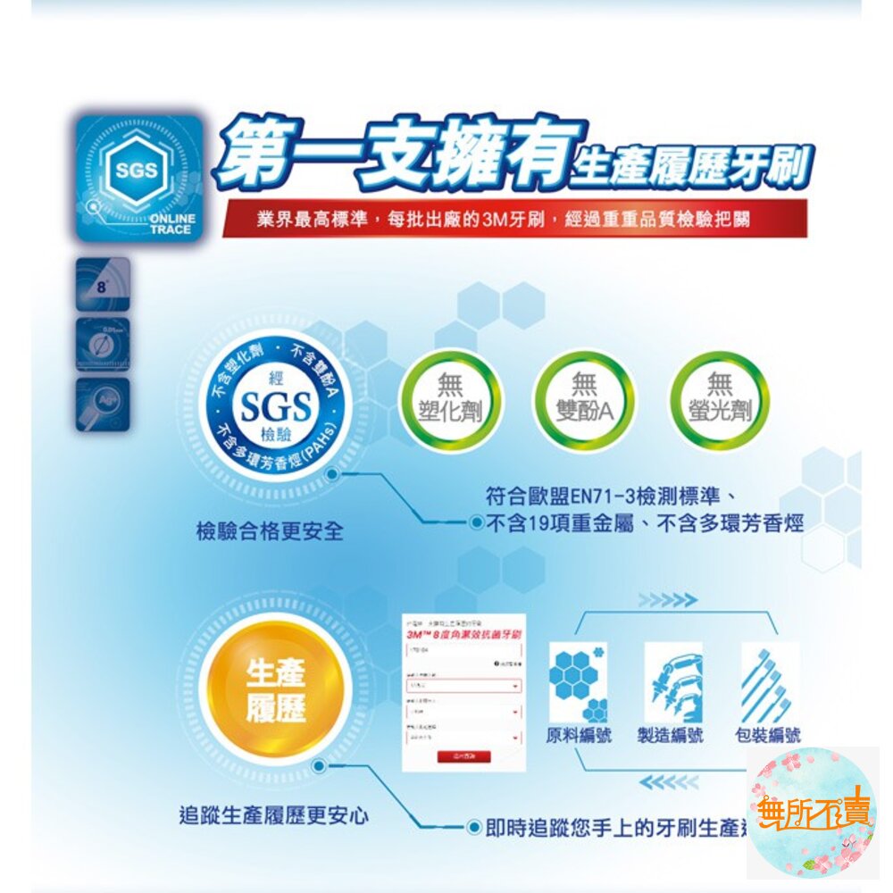 3M 8度角潔效抗菌牙刷3入(顏色隨機出貨):小刷頭/標準-圖片-7