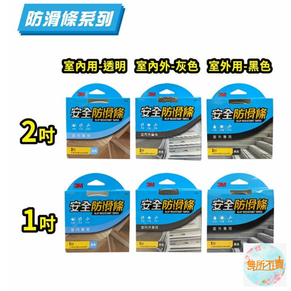 3M安全防護安全防滑條室內專用 透明7681 1吋-圖片-6