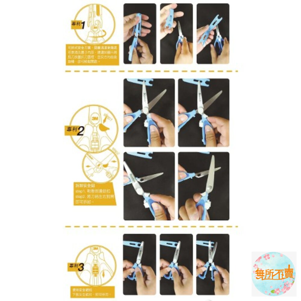 3M Scotch 可拆式萬用食物剪刀 寶寶剪刀 牙套剪刀-圖片-4