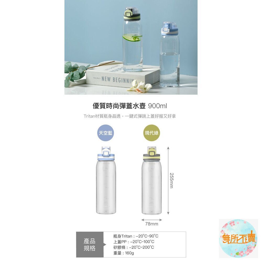 樂扣 時尚彈蓋水壺-圖片-2