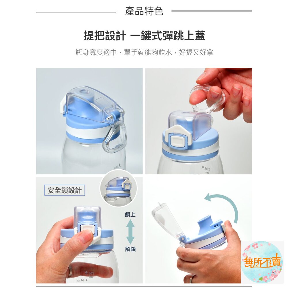 樂扣 時尚彈蓋水壺-圖片-3