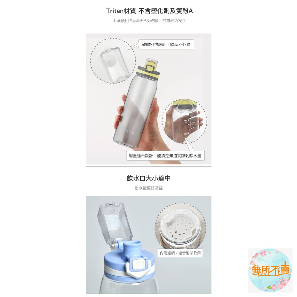 樂扣 時尚彈蓋水壺-圖片-4