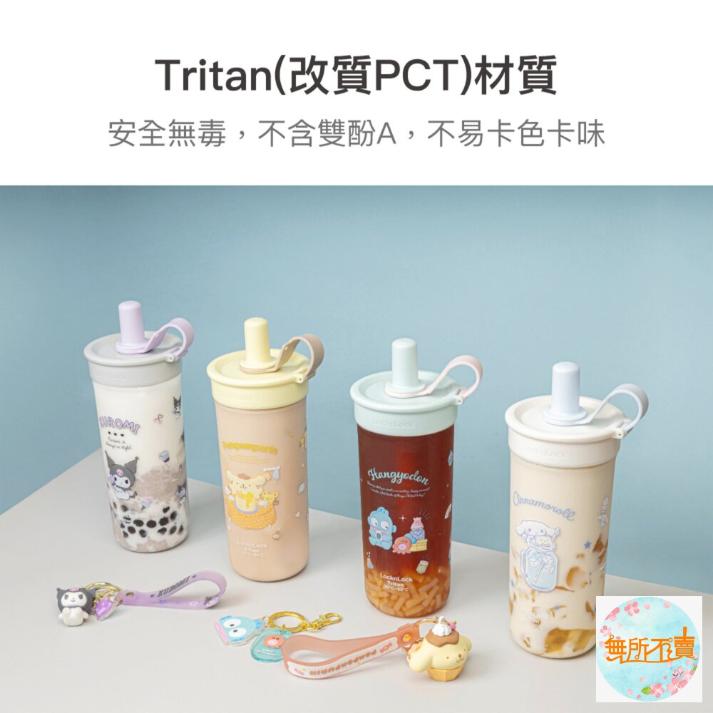 樂扣樂扣 嚼對FUN飲吸管杯 750ml/珍奶杯/手搖杯(三麗鷗聯名/大容量/手搖飲適用)人魚漢頓/大耳狗/布丁狗/庫洛-圖片-2