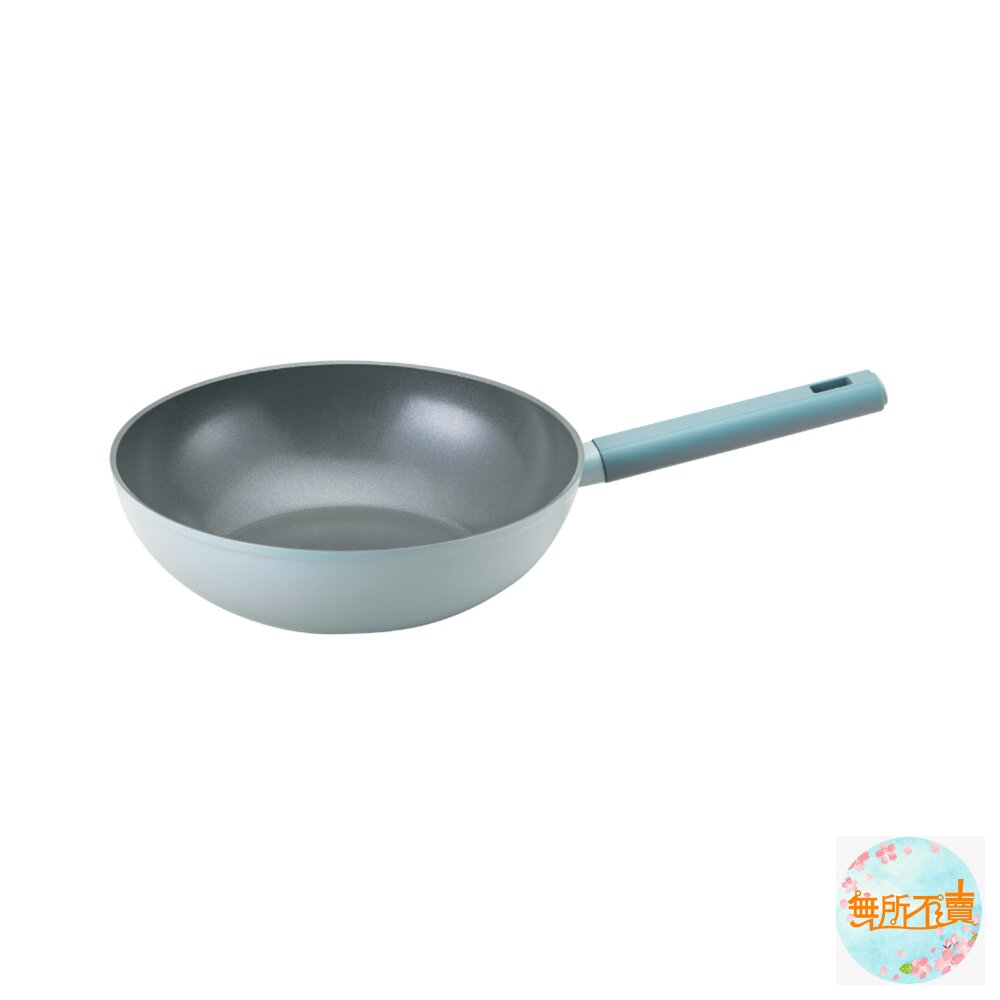 樂扣樂扣ECOBLUE鍛造陶瓷不沾IH炒鍋/28cm(CAW2857IHO)/30cm(CAW3057IHO)