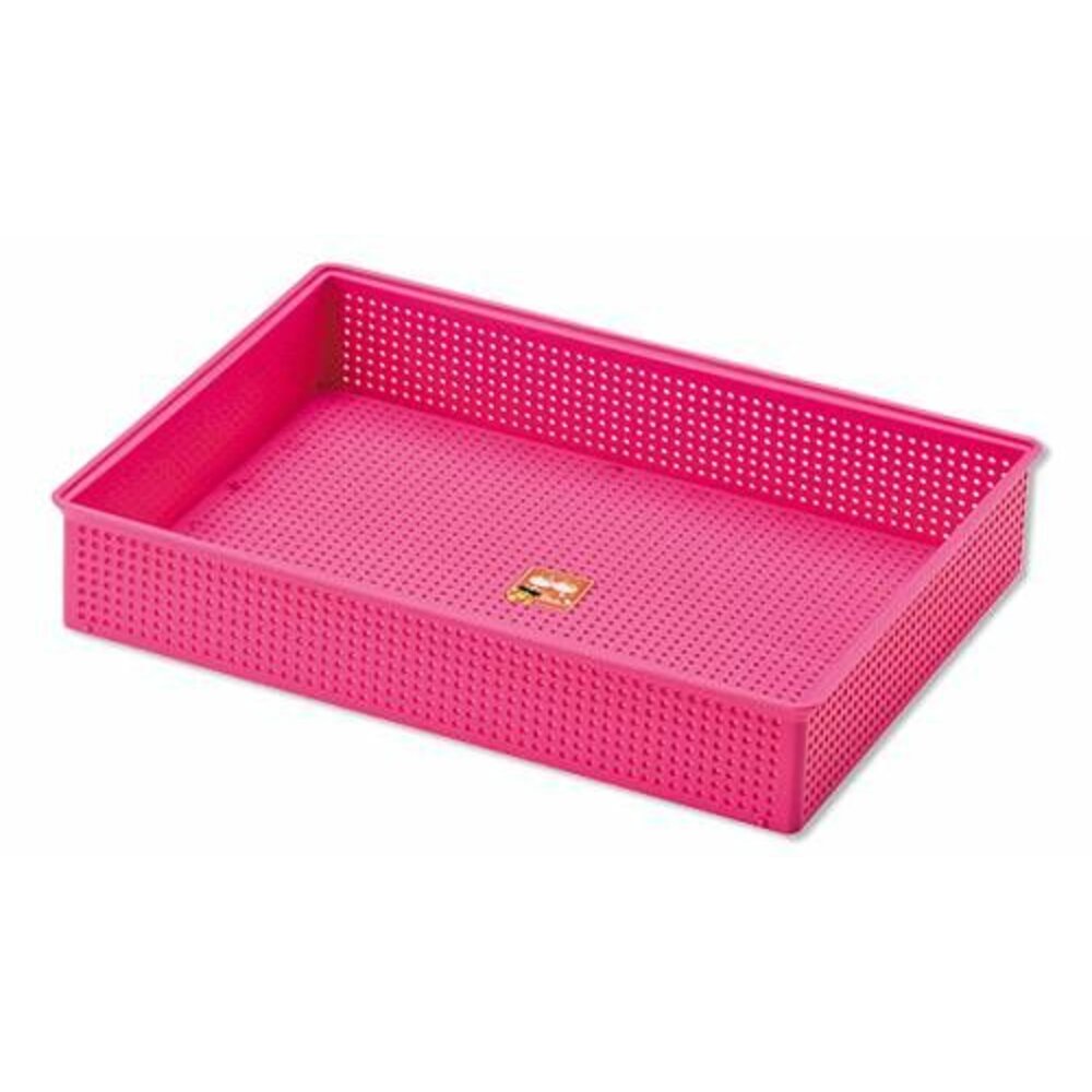 GM-K-640-吉米 大細孔籃 K-640 公文籃 扁長方公文籃 洞洞籃