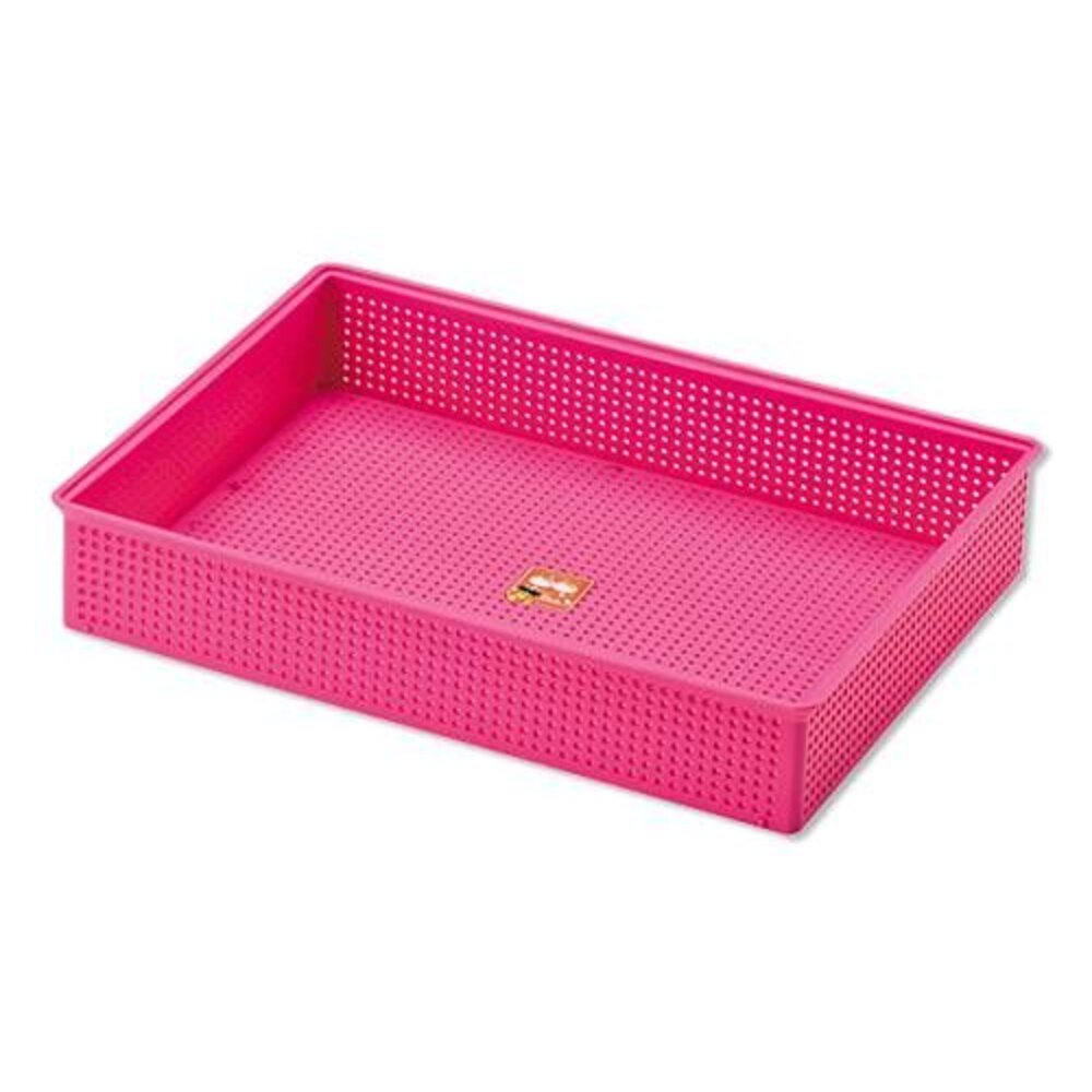 GM-K-640-吉米 大細孔籃 K-640 公文籃 扁長方公文籃 洞洞籃