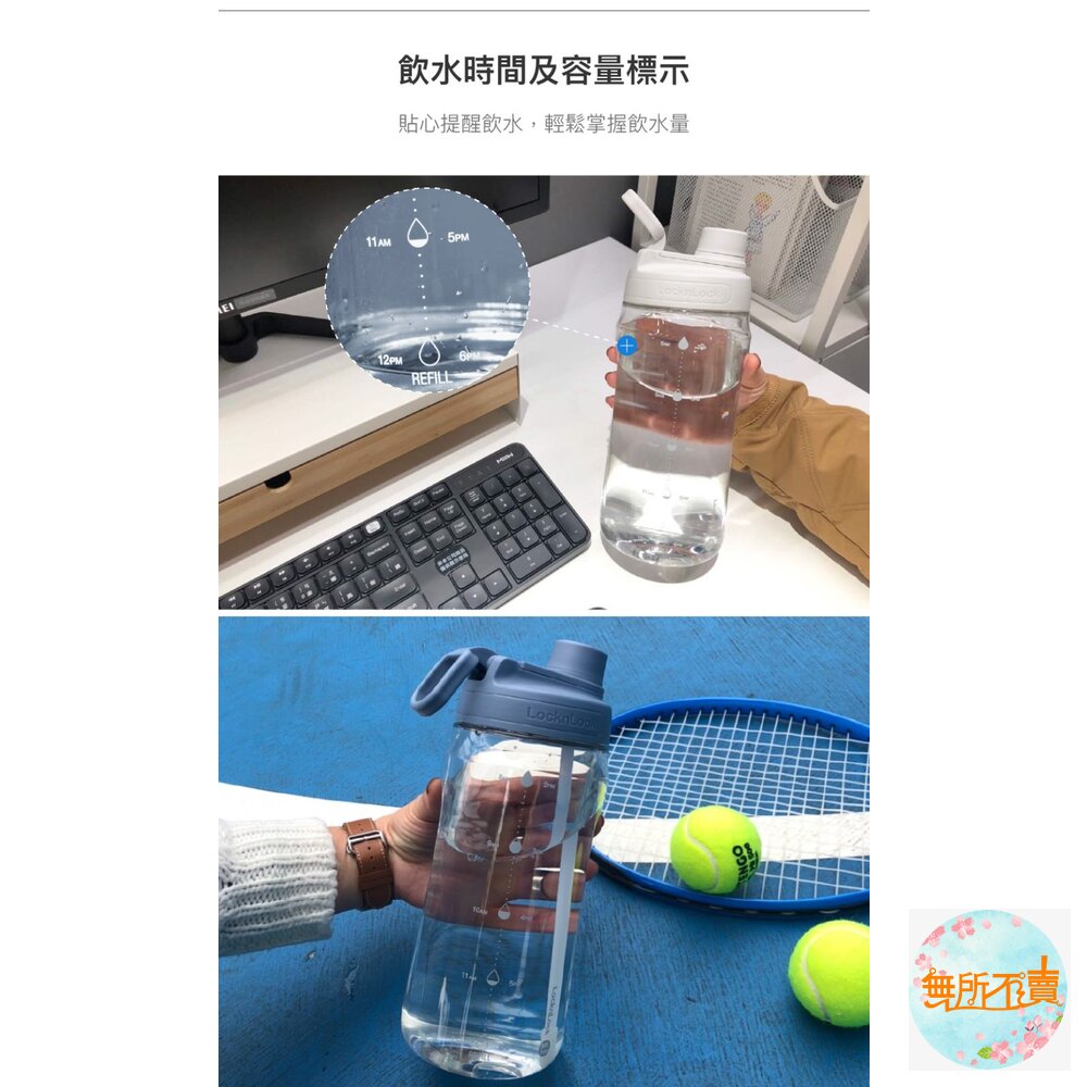 樂扣樂扣大容量豪飲冷水壺1.5L(附吸管)不能裝熱水!!-圖片-6