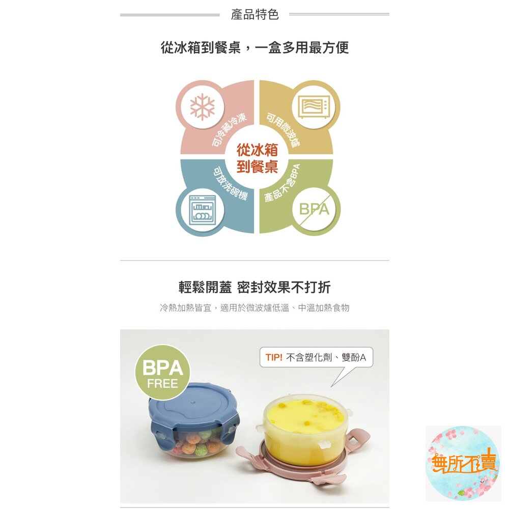 樂扣樂扣 寶寶多功能收納罐PP保鮮盒100ML/3入組((HPL931SP3-01)-圖片-2