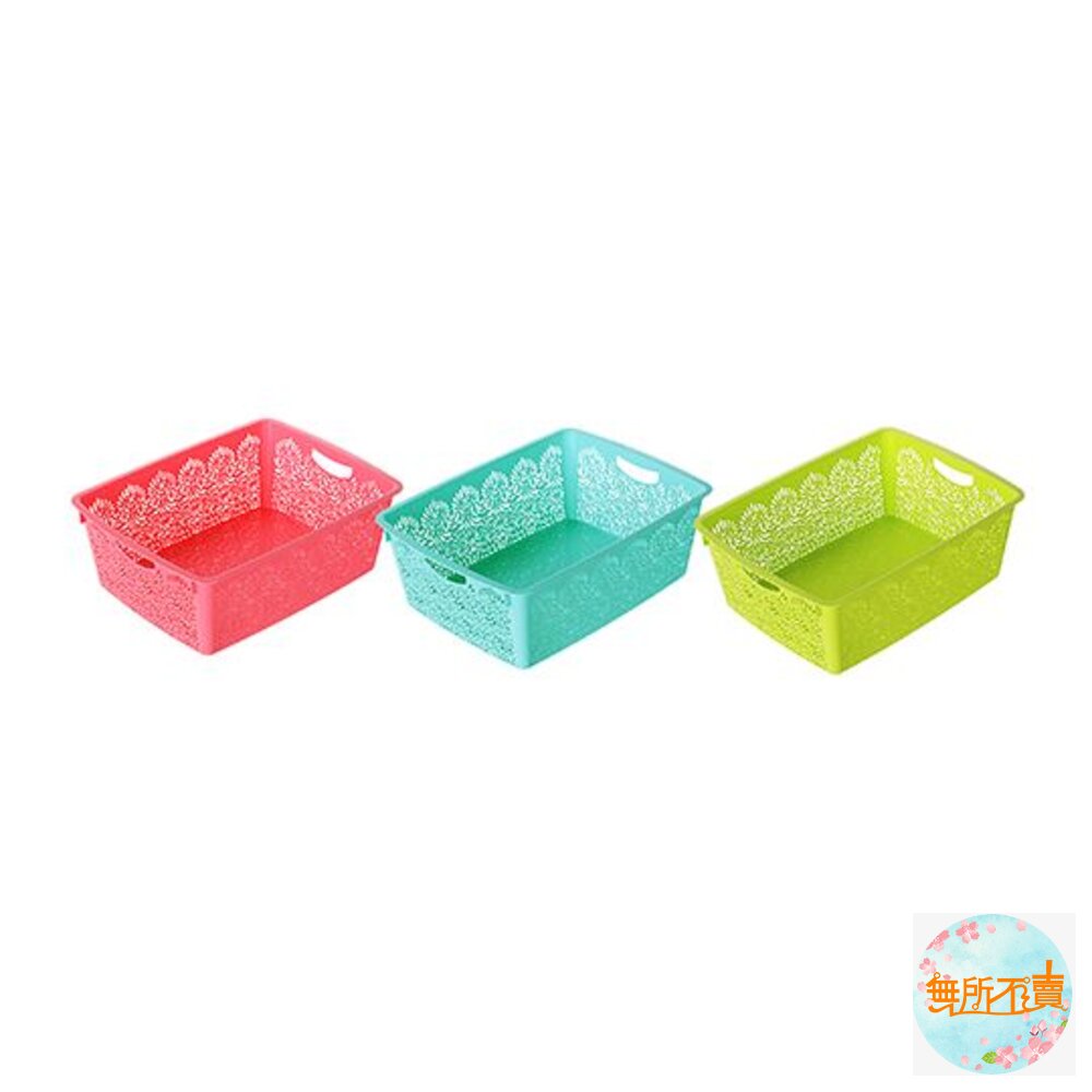 聯府 5號蝴蝶籃 收納籃 置物籃:顏色隨機出貨-圖片-1