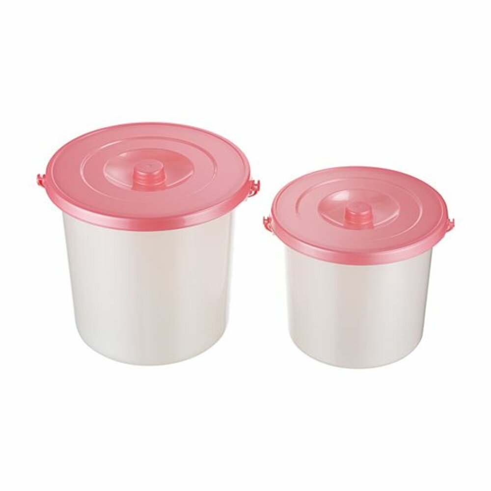 KEYWAY-C070-聯府 中花語附蓋桶7L： C-070