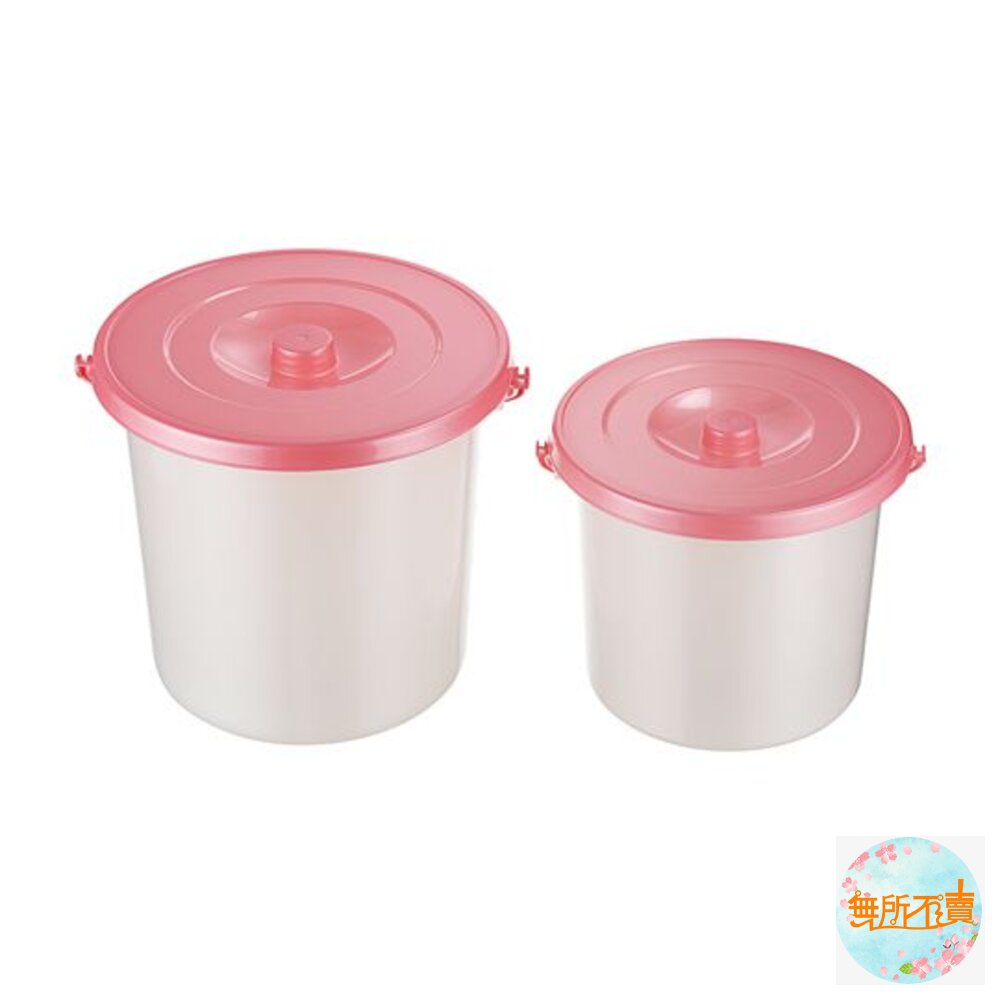 聯府 花語附蓋桶12L:C-122-圖片-1