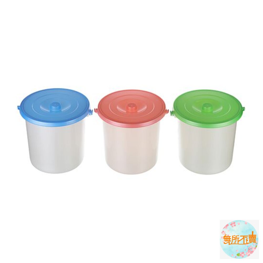 聯府 花語附蓋桶12L:C-122-圖片-2