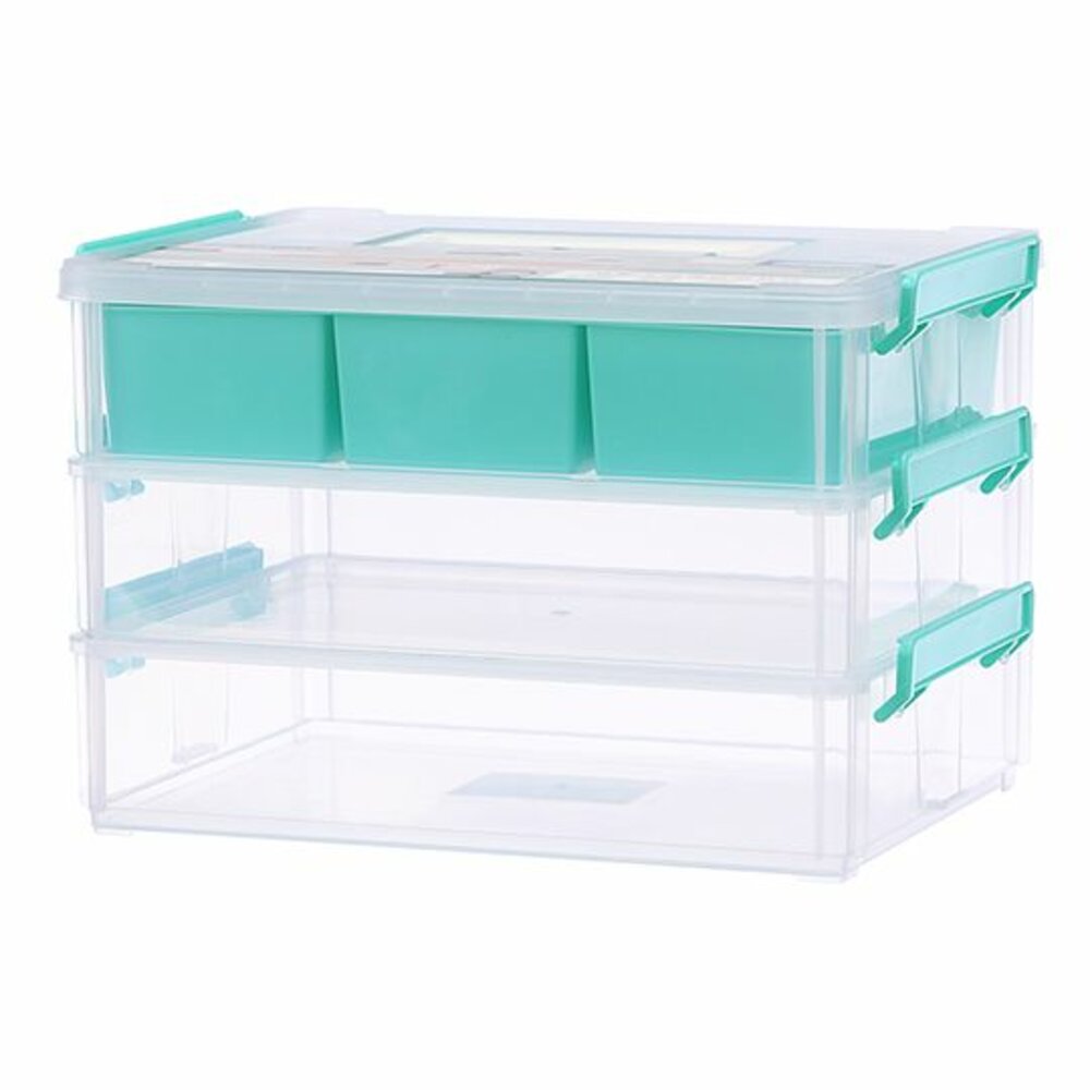 KEYWAY-CC9031-聯府 9號高點手提連結盒(3層T1) CC-9031