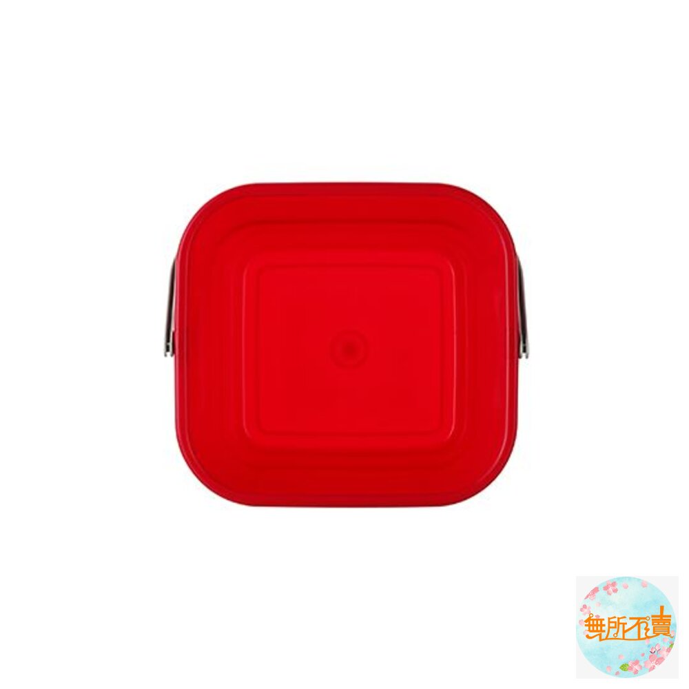 聯府 好運花方型水桶 提把水桶 9L CF707 堆沙堡 置物桶 戲水 露營 台灣製-圖片-6